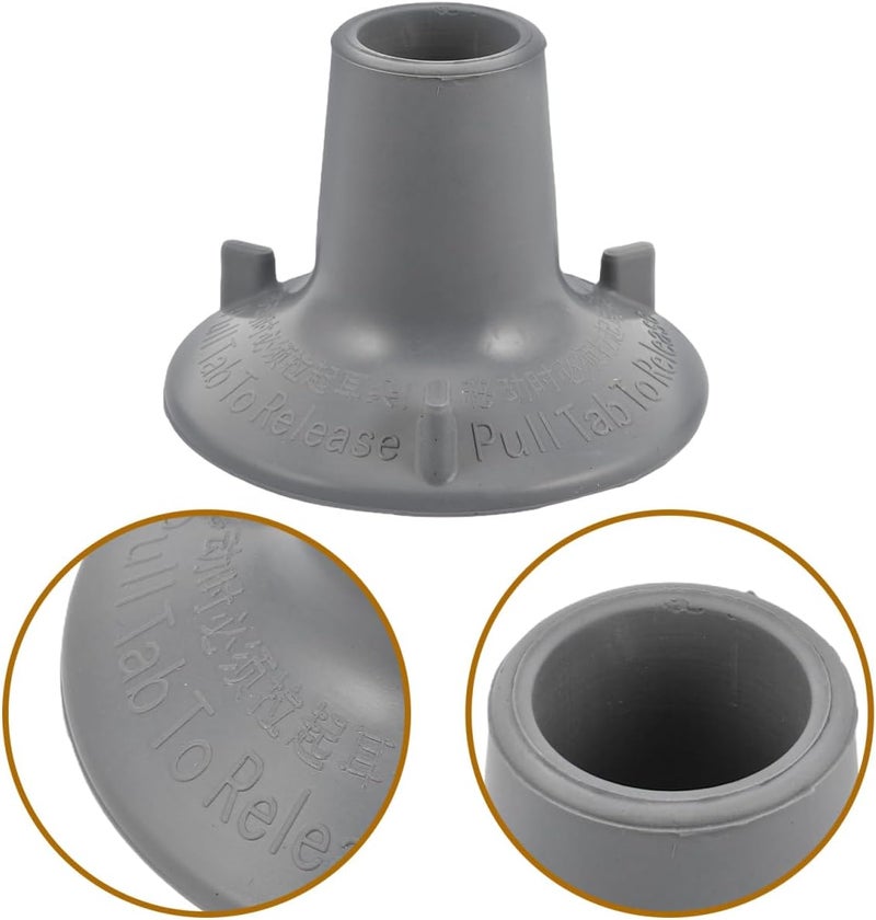 PACKOVE Rubber Suction Cup Foot Pads for Toilet Handrails and Shower Chairs Non-Slip Waterproof Foam Cushion for Stability and Bathroom Safety 3.74X3.74 Inches - Image 3